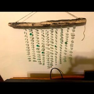 Windchime made out of beach glass